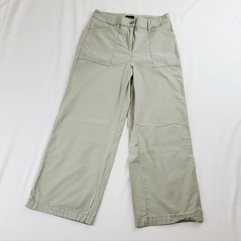 Nicole Miller Wide Leg Ankle Cropped Pants